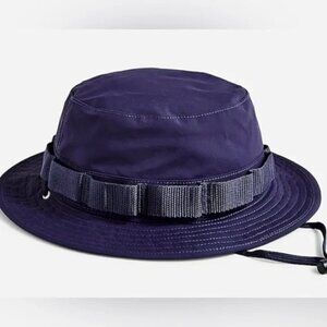 J Crew Mini Boonie Hat Navy Blue Bucket Hat Fishing Outdoor BJ132 Sz S/M